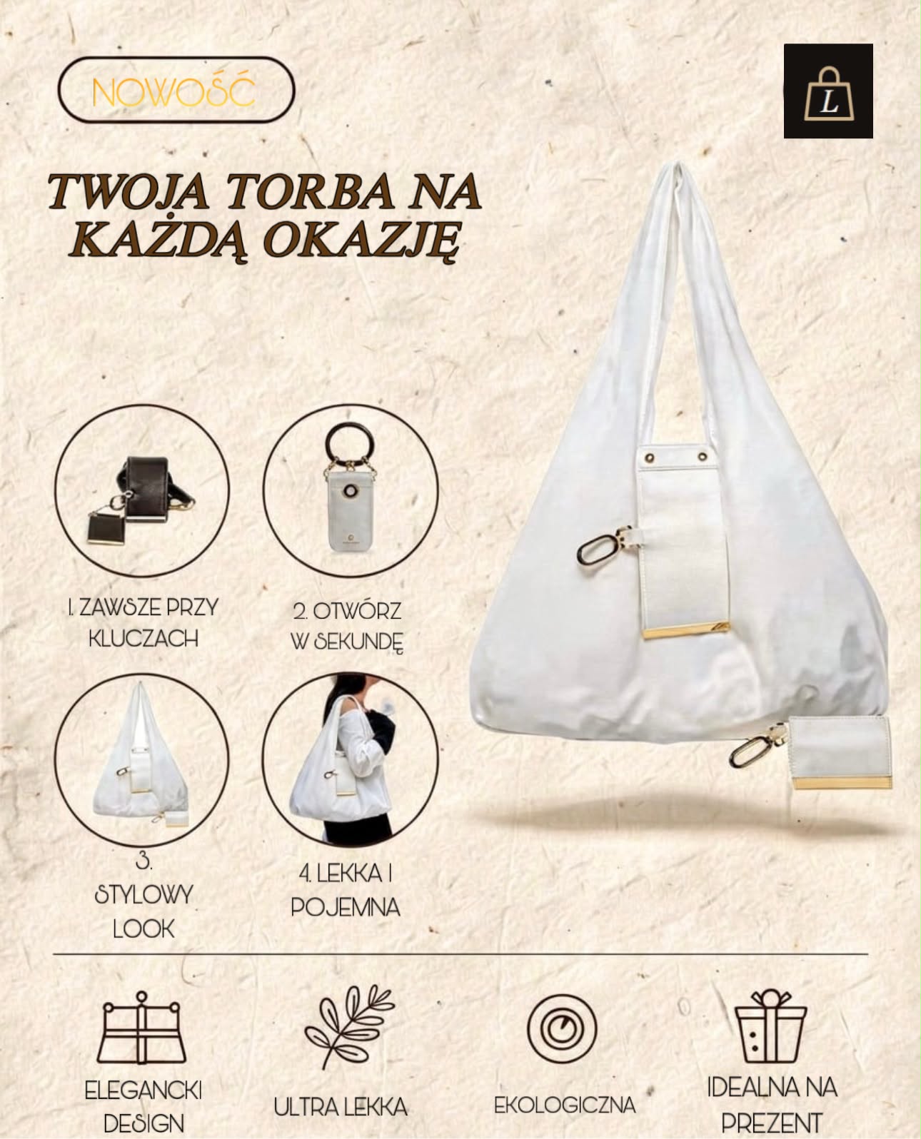 Lômé — torba na klucze